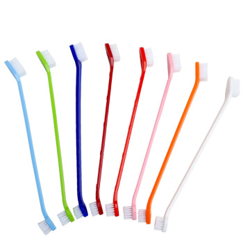 Wholesale Soft Bristles Dual Headed Pet Toothbrush for Dogs and Cats