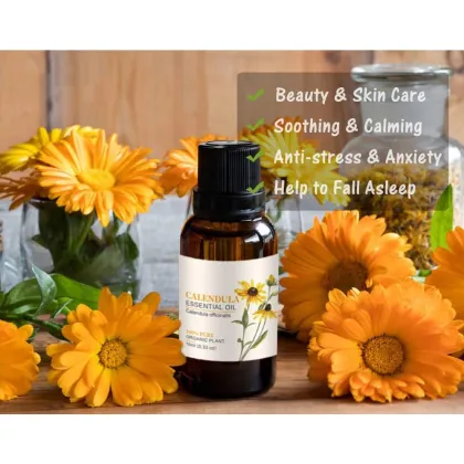 10ML Customization Label Wholesale CALENDULA OFFICINALIS FLOWER OIL CAS# 70892-20-5 Calendula Infused Oil for Skincare