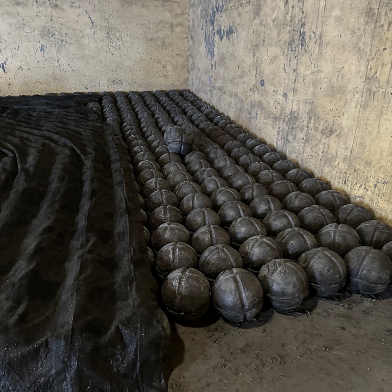 steelmaking slag blocking ball