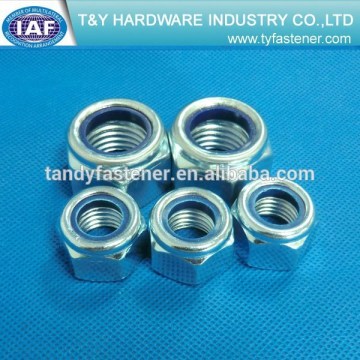 zinc plated nylon nuts top quality