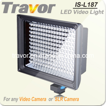 Travor High Brightness IS-L187 187PCS LED Video Camera Light