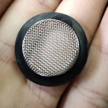 Custom Made Stainless Steel 304 316 Bowl Shape Wire Mesh Filter with Rubber Edge