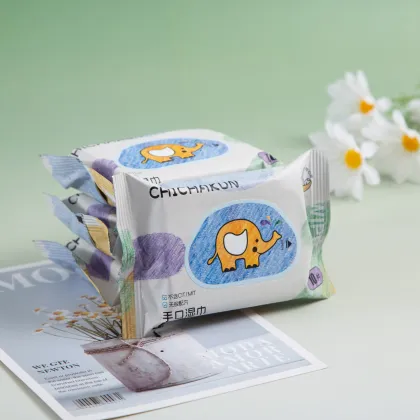 Travel size baby wet wipes