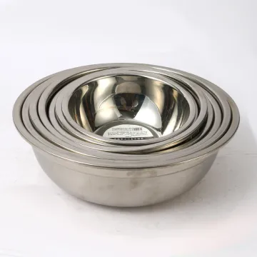 Kitchen Utensil Soup Deep Basin Rice Bowl Various Sizes Stainless Steel Wash Basin