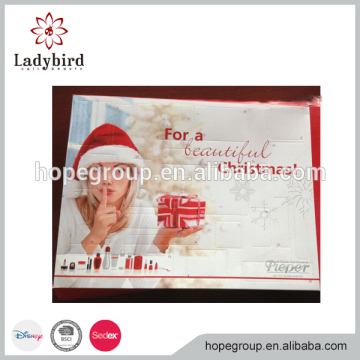 2015 beatiful Christmas Advent Calendar make up and nail art kit for girls