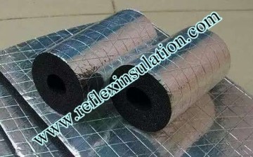 Heat Insulation NBR Rubber Foam Tube Coated Alu Foil
