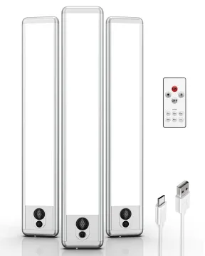 Wireless Under Cabinet and Closet LED Lights with USB Charging and Motion Sensor