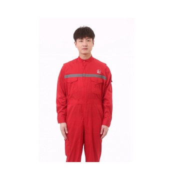 Bendera Profesional Red Anti-Static Seragam Coveralls