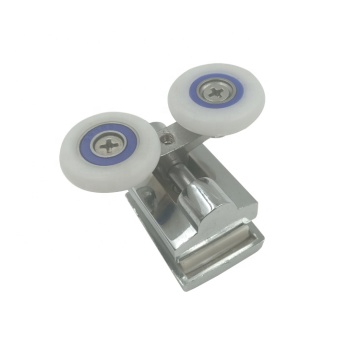 GUIDA 7140009 Stainless Steel Shower Door Twin Rollers: Top and Bottom Wheels for Smooth Operation