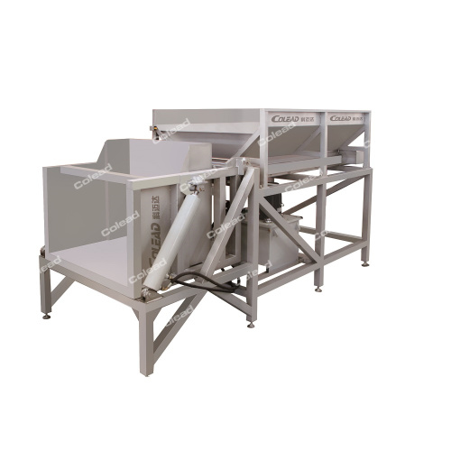 Hydraulic Bin Tipper for vegetable processing line