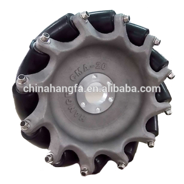 203.2mm Aluminum hub heavy duty omni directional wheels
