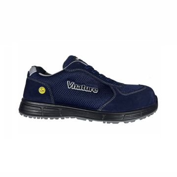 Active Step Blue Suede Leather Safety Shoes