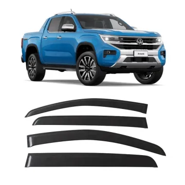 Auto Window Black Sun Visor Door Visor for Volkswagen VW Amarok 2023-2024 Exterior Accessories Wind Deflector