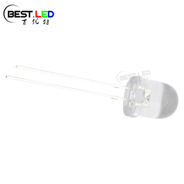 Super Bright 8mm Green LED Lamp Clear Lens