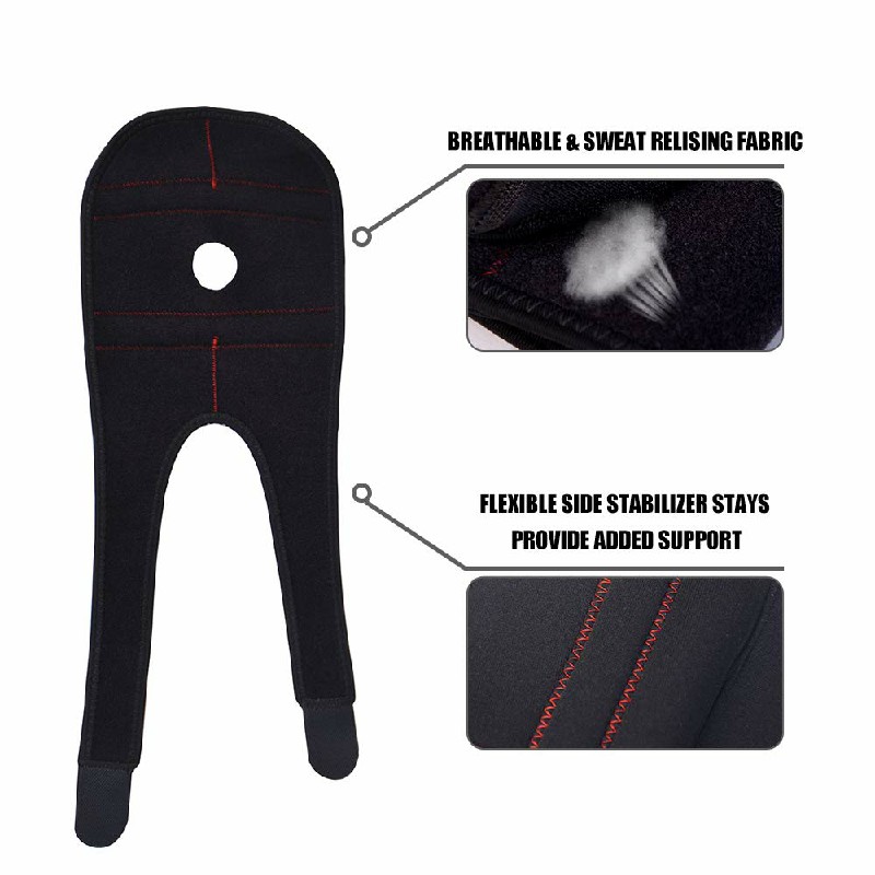 Brace Cymorth Penelin Gwrth-orfodi Neoprene ar gyfer Campfa