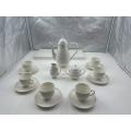 Minimally designed ceramic tea set