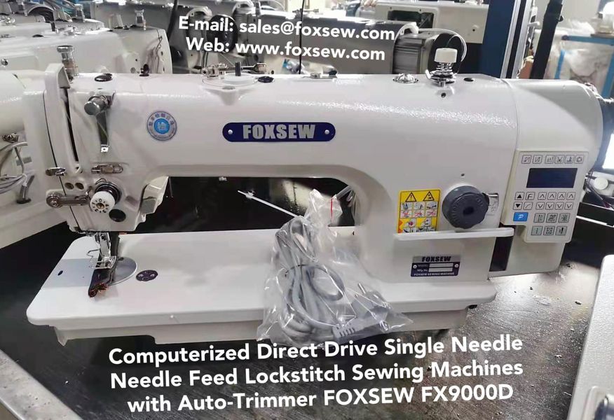 Single Needle Needle Feed Lockstitch Sewing Machines FOXSEW FX9000D -1