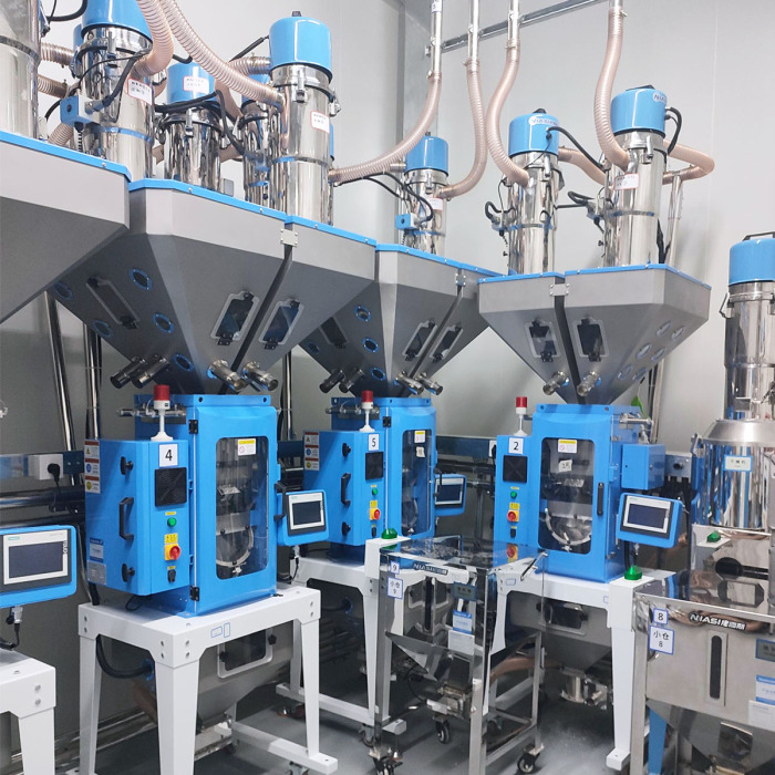 Sistem pemberian makan material plastik efisiensi tinggi otomatis