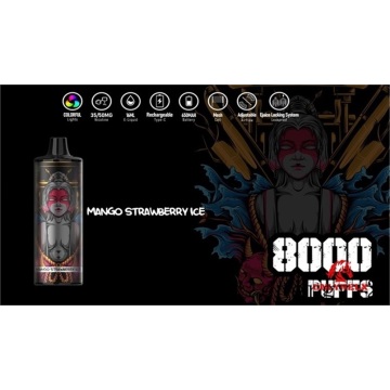 Diseño único Vape desechable OEM 8000puffs