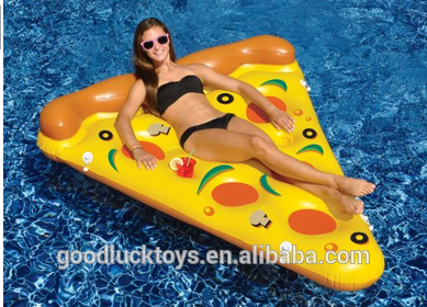 China Popular water float toys for swimming use pizza pool float 03