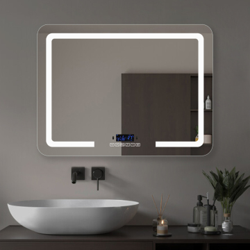 Smart Features in One: Motion Sensor, Bluetooth Speaker, Defogger, Time & Temperature Display, LED Backlit Bathroom Mirror