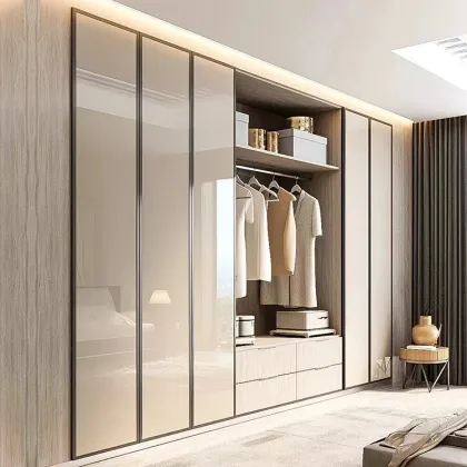 Modern Simple Wooden Combination Wardrobe Closet