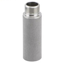 Sintered stainless steel filter probe porous housing