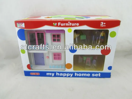 plastic furniture set toys with light and music,small furniture toy set,kids house toys,toy villa for kids