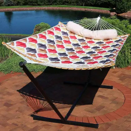 Quilted Quilted Hammock Customized With Stand