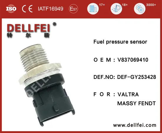Diesel Engine Part Common Rail Pressure Sensor V837069410 for MASSY,FENDT,VALTRA