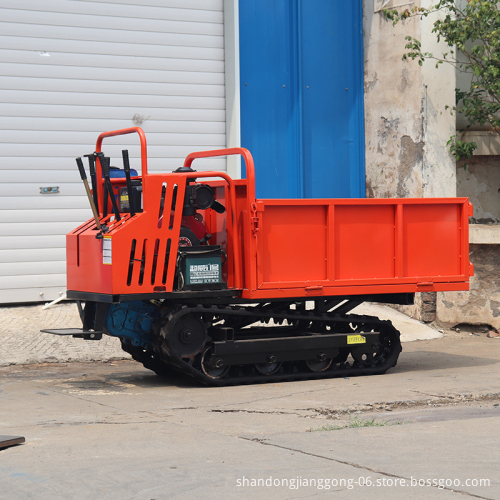 Multi-Functional Crawler Transport Vehicle with Crane Option