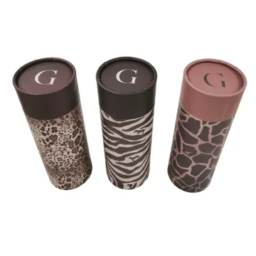 kraft paper brown color paper tube box