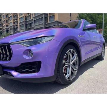 Purple luster holographic laser automobile vinyl