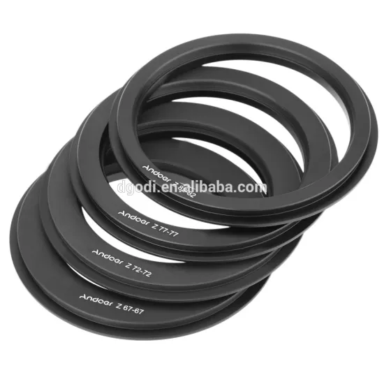 cnc machining matt black anodized aluminum camera lens adapter ring