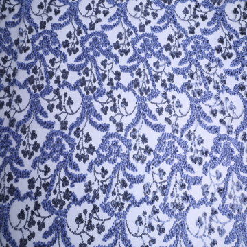 Tissu de broderie de paillette de Matt de mode de 3mm