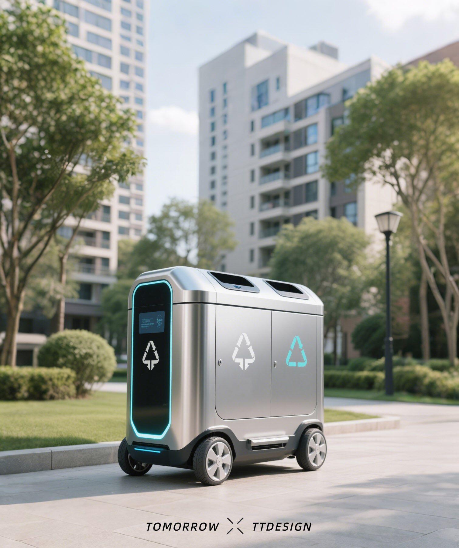 Future concept garbage truck