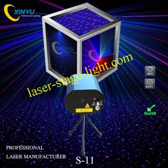 Mini Party Stage Laser Lighting Red And Blue Effects Rb 6 In 1 80mw  S-11