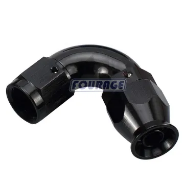 120 Degree Aluminum Full Flow JIC Female AN Swivel PTFE Hose End Adapter