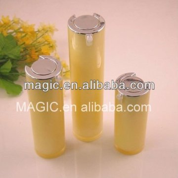 round acrylic airless cosmetic bottle cosmetic packaging bottle airless pump bottle cosmetic