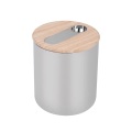 Bamboo Lid Kitchen Storage Canister With Spoon