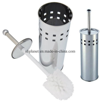 High Quality Stainless Steel Toilet Brush Set with Square Pattern