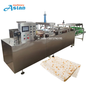 Square Lavash Bread Making Baking Production Line 0.3mm Soft Dough Machine