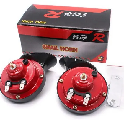 12V/24V Waterproof Snail Design Car Motorcycle Iron Bass Horn Disc Electric Gas Horn