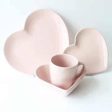 Western Style Porcelain Dinnerware heart shaped tableware