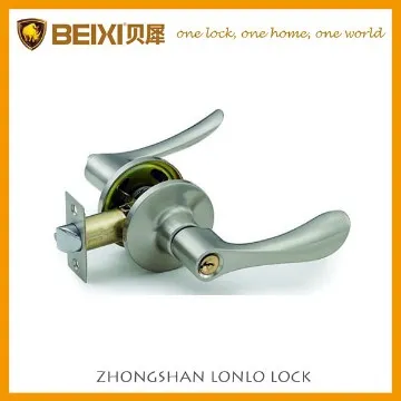 Reversible zinc handle tubular leverset adjustable exterior door lock