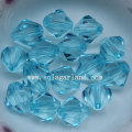 Clear Acrylic Faceted Bicone Spacer Pony Beads