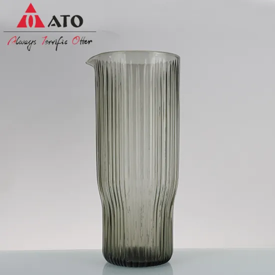 ATO Clear wine glass Vertical Striped Wine Glass