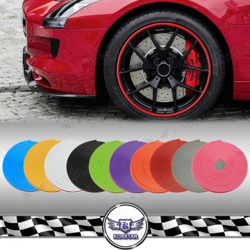 Universal Wheel Hub Rim Edge Protector,Tire Rubber Protective Strips