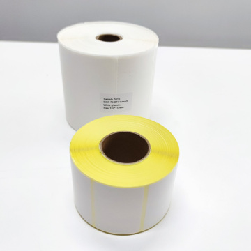 Custom Size White PET Polyester Jumbo Label Roll Stickers for Printing