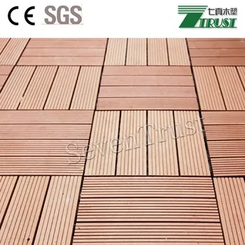 WPC Interlocking Composite DIY Decking Tile 300x300mm